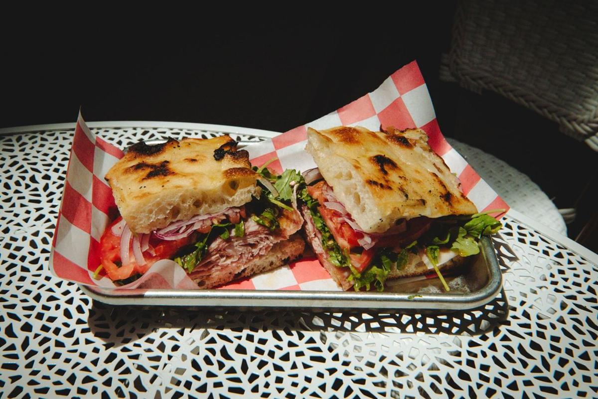 Italian sandwich on house schiacciata